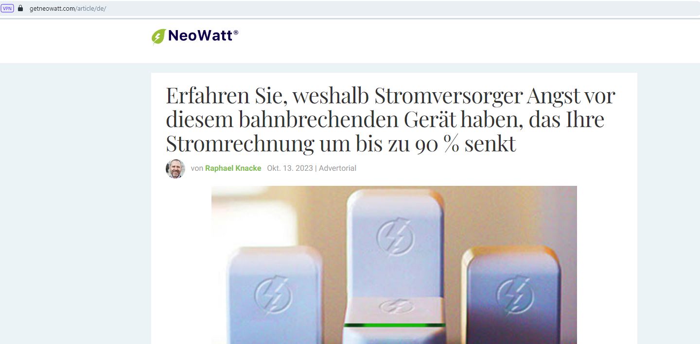 NeoWatt ist Betrug – SoftwareFair